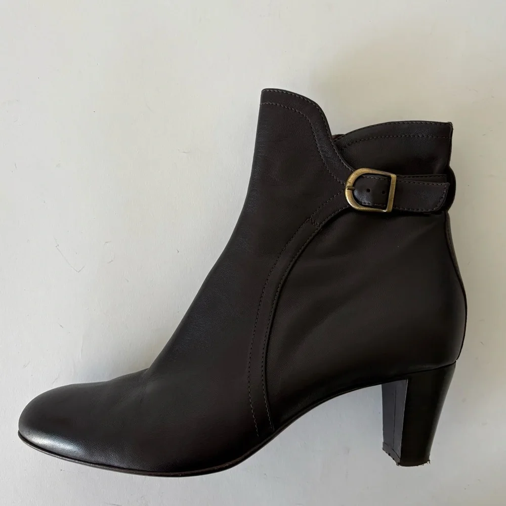 AGL Soft Leather Brown Ankle Boot - Picture 4 of 12